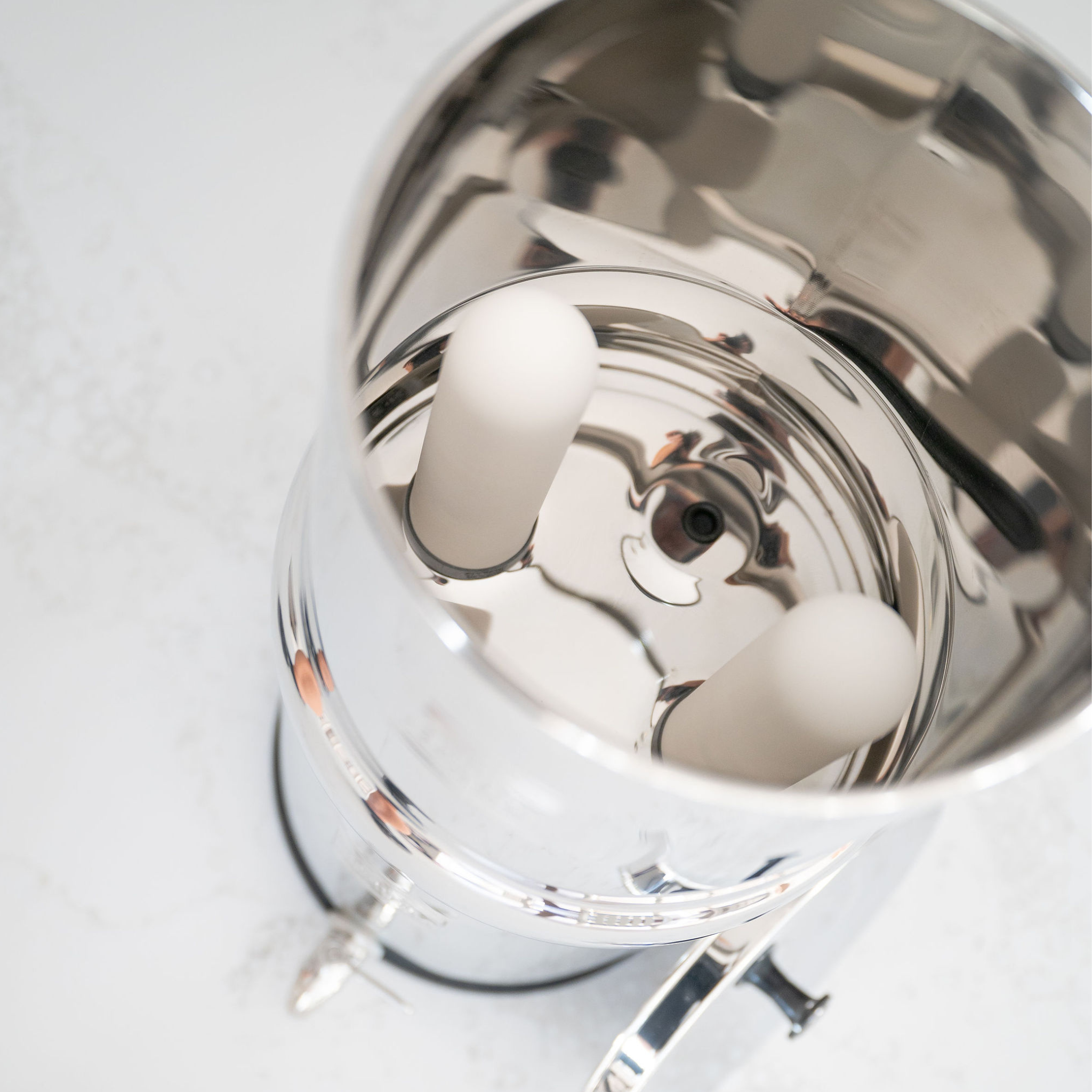 British Berkefeld gravity water filter with two ultra sterasyl filters top view