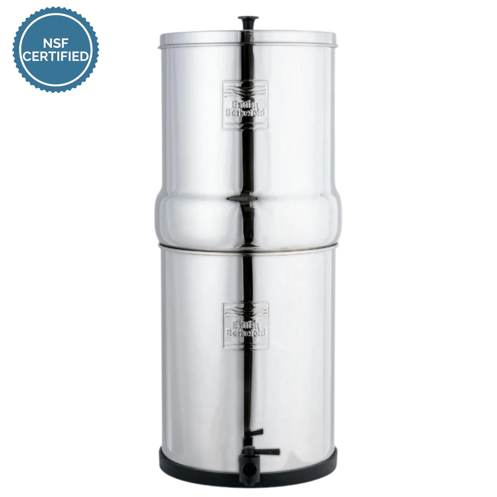 british berkefeld duke gravity water filter nsf certified badge